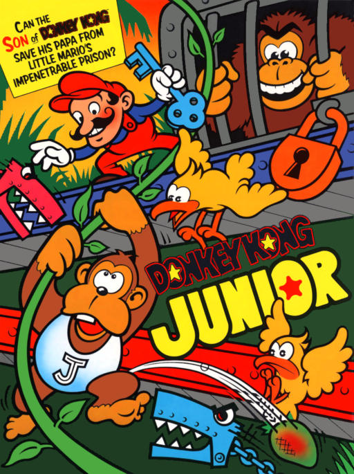 Donkey Kong Junior (US set F-2) Arcade Game Cover